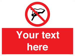 Custom prohibition No sub aqua diving